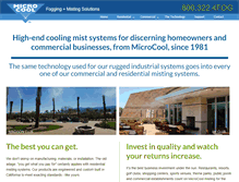 Tablet Screenshot of microcoolmisting.com